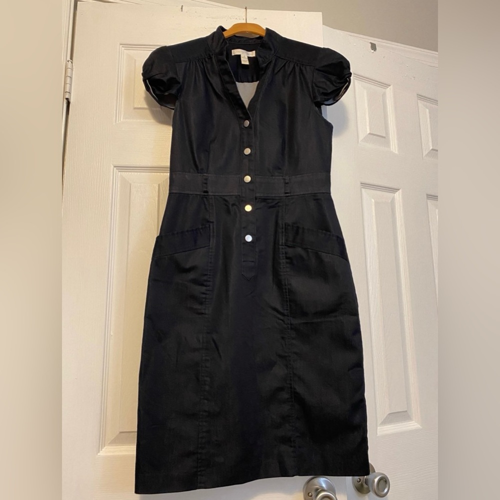 LONDON TIMES A-line Denim Dress Knee-Length Size 4